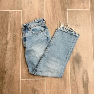 Zara Light Blue Distressed Jeans